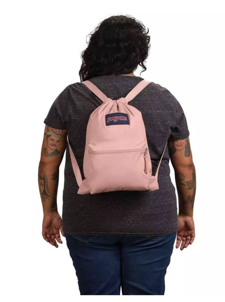 JanSport Drawstring Bag - Misty Rose