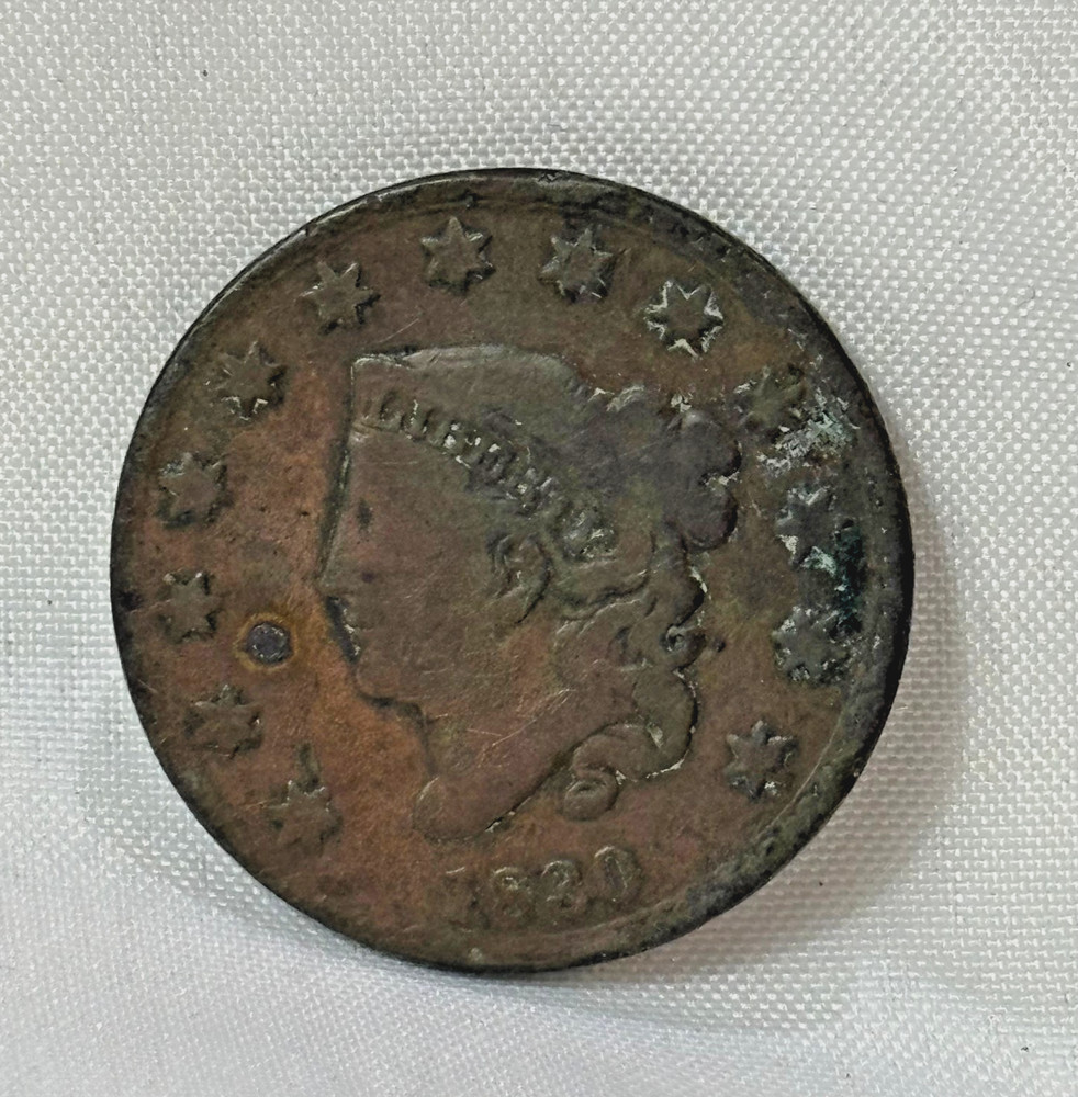 1830 Large Cent Coronet Head