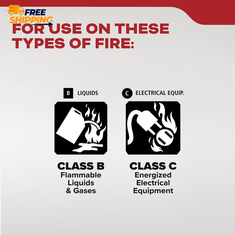 Fire Extinguisher for Vehicles, Cars, Single Use 5BC