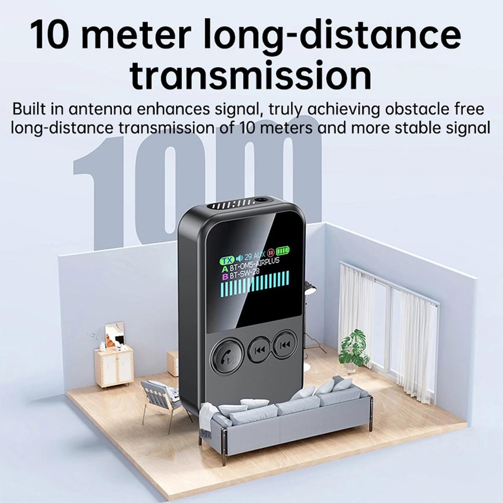 Bluetooth Car Kit Adapter Device with TF Card Slot and Multiple Format Support