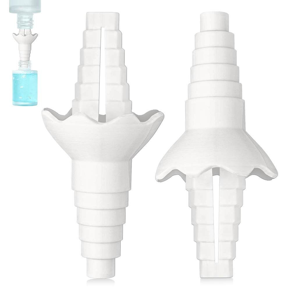 2 Pcs Bottle to Bottle Transfer Connector, Universal Bottle Emptying Kit with...