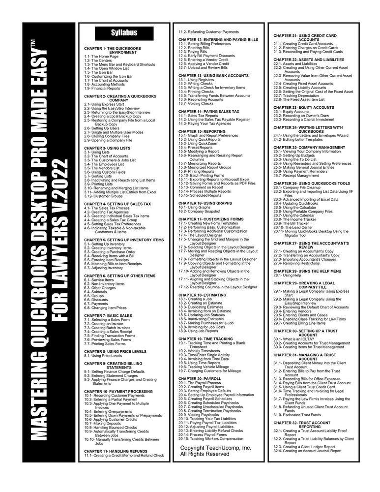 Learn Intuit QUICKBOOKS PRO FOR LAWYERS 2022 Training Tutorial DVD-ROM Course