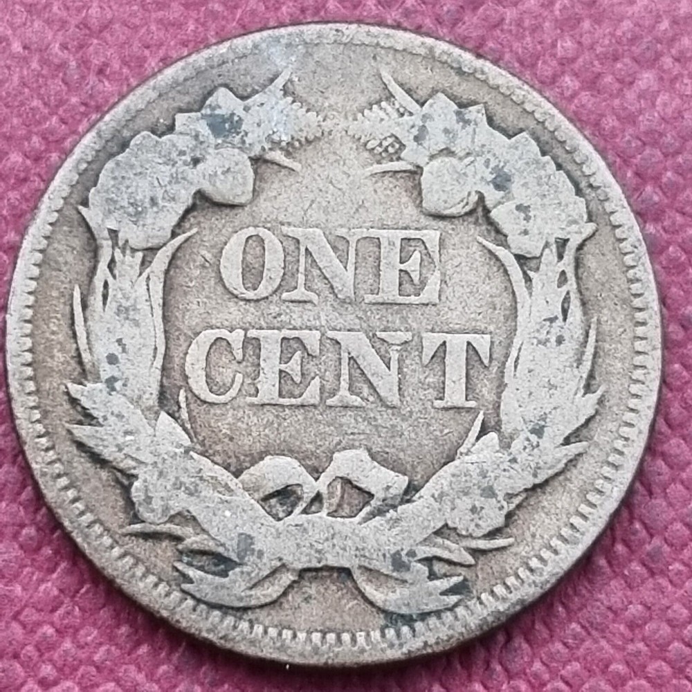 1857 Flying Eagle Cent 1c Circulated #55290