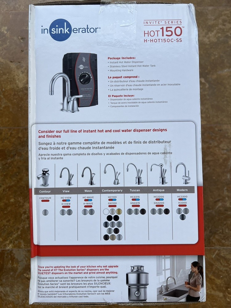 InSinkErator® Invite HOT150 Instant Hot Water Dispenser System
