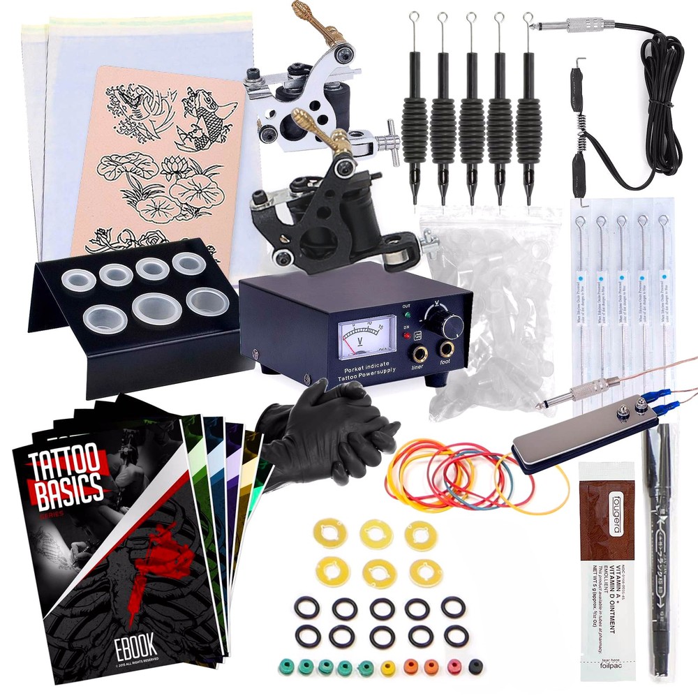 Starter Tattoo Kit - 2 Machine Equipment Set