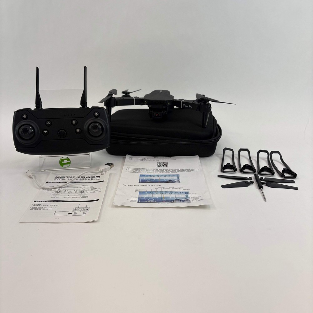 BKY Folding Drone Pro & Accessories in Case Bundle