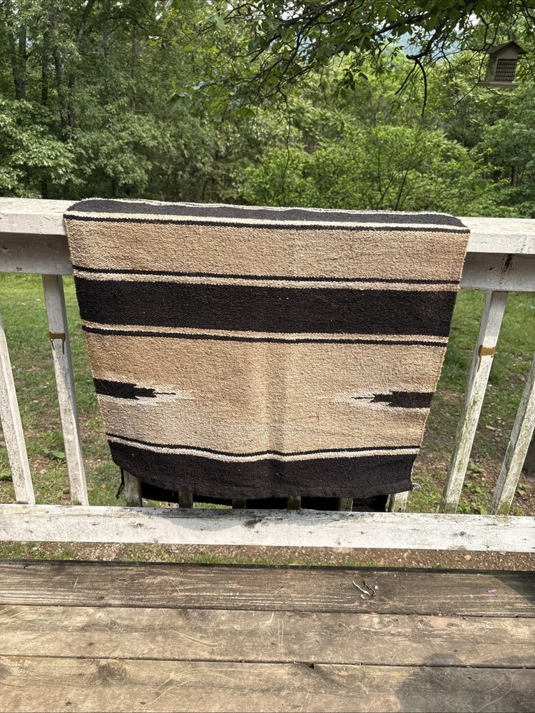 Aztec Tan Black Western Saddle Pad￼