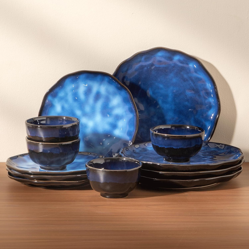 Dinnerware Sets Plates and Bowls Sets Modern Plates,Ceramic Dinnerware Sets,12 P