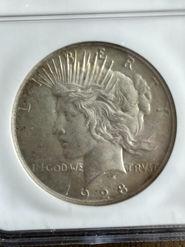 1928-P Silver Peace Dollar Graded MS64 by NGC