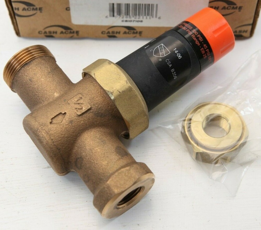 Cash Acme Pressure Reducing Valve Assembly EB25-U 22111H-0045 1/2" NPTF