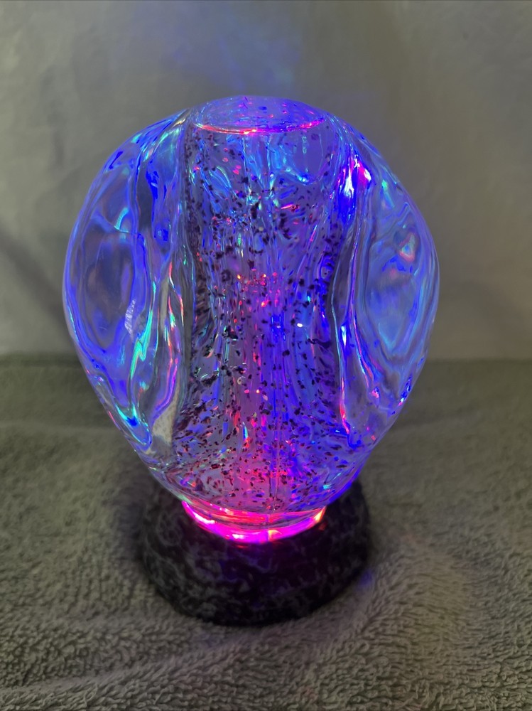Halloween Crystal Skull LED Lighted Snow Globe. Automatic Glitter Shaking. S4