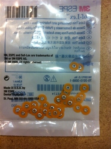 85pc 2382C Extra Thin Sof-Lex Countouring and Polishing Disc 12.7mm 1/2in 3M