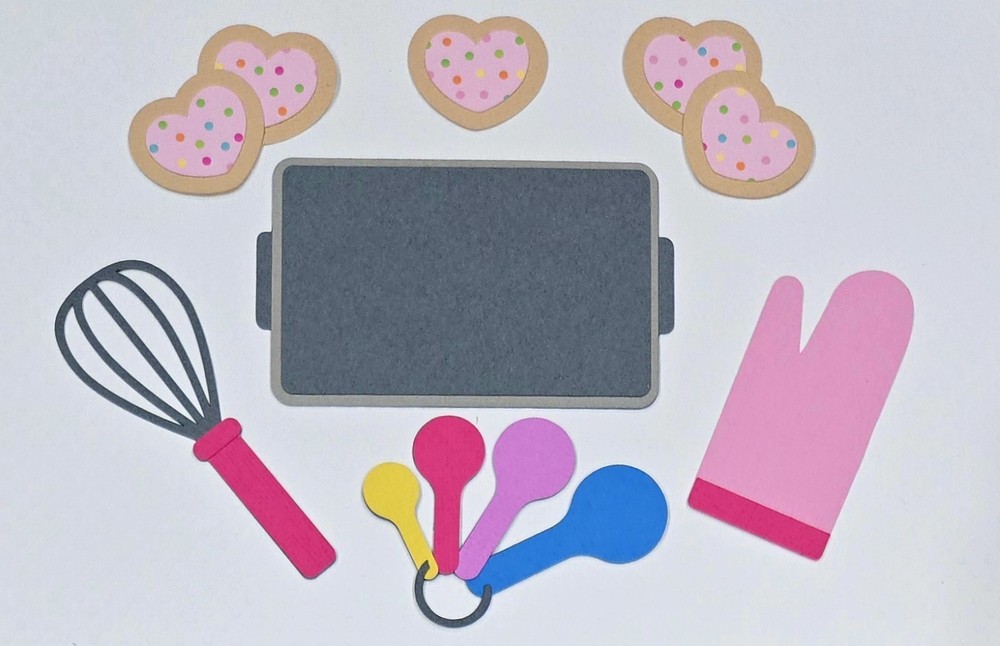Baking Set. Scrapbook, Card Making Paper Piecing