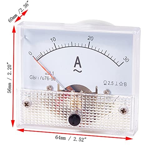 AC 0-Analog Current Panel 85L1 Amp Ammeter Gauge Meter 2.5 Accuracy for 30A