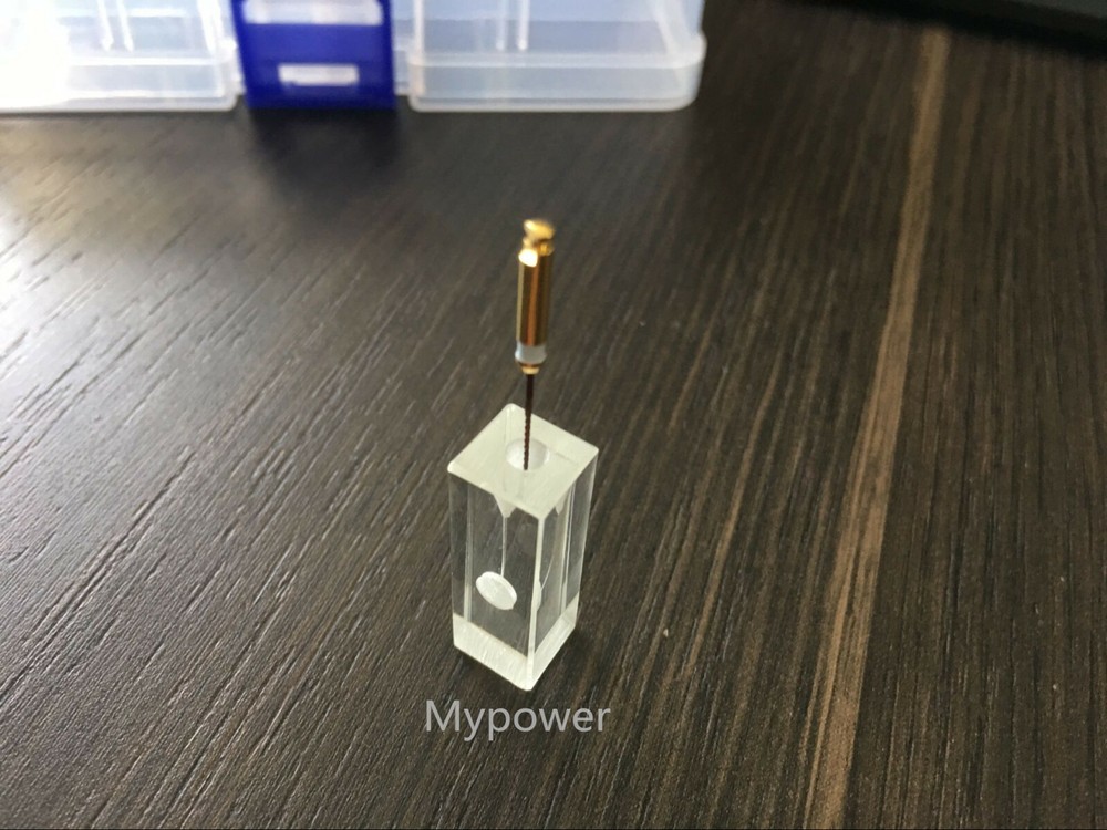 50Pcs Dental Endodontic Rotary Files Study Model Practice Block Training Clear