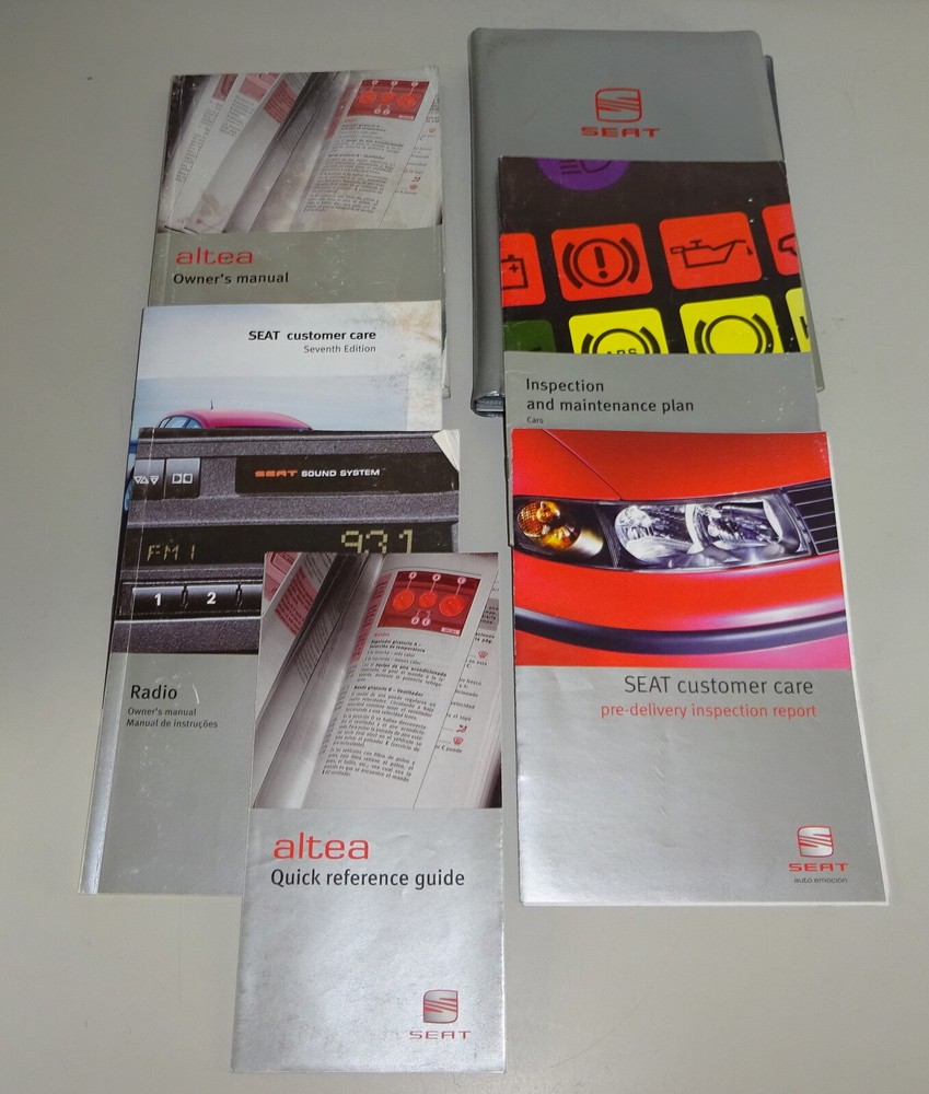 Owner's Manual / Handbook + Wallet Seat Altea from 01/2004