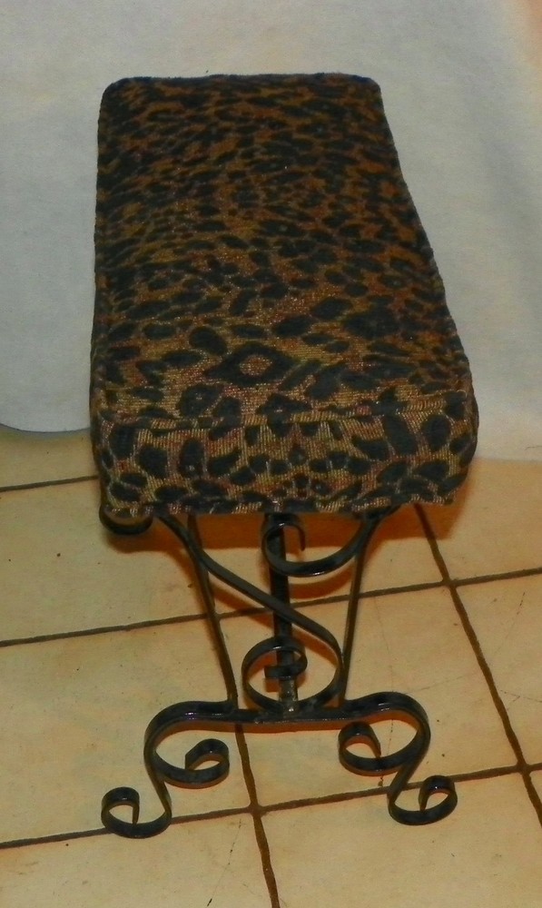 Black Iron Vanity Bench (VB-95)