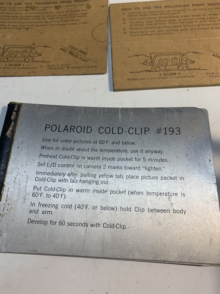 Polaroid Automatic 100 Land Camera w/ Case, Flash and More