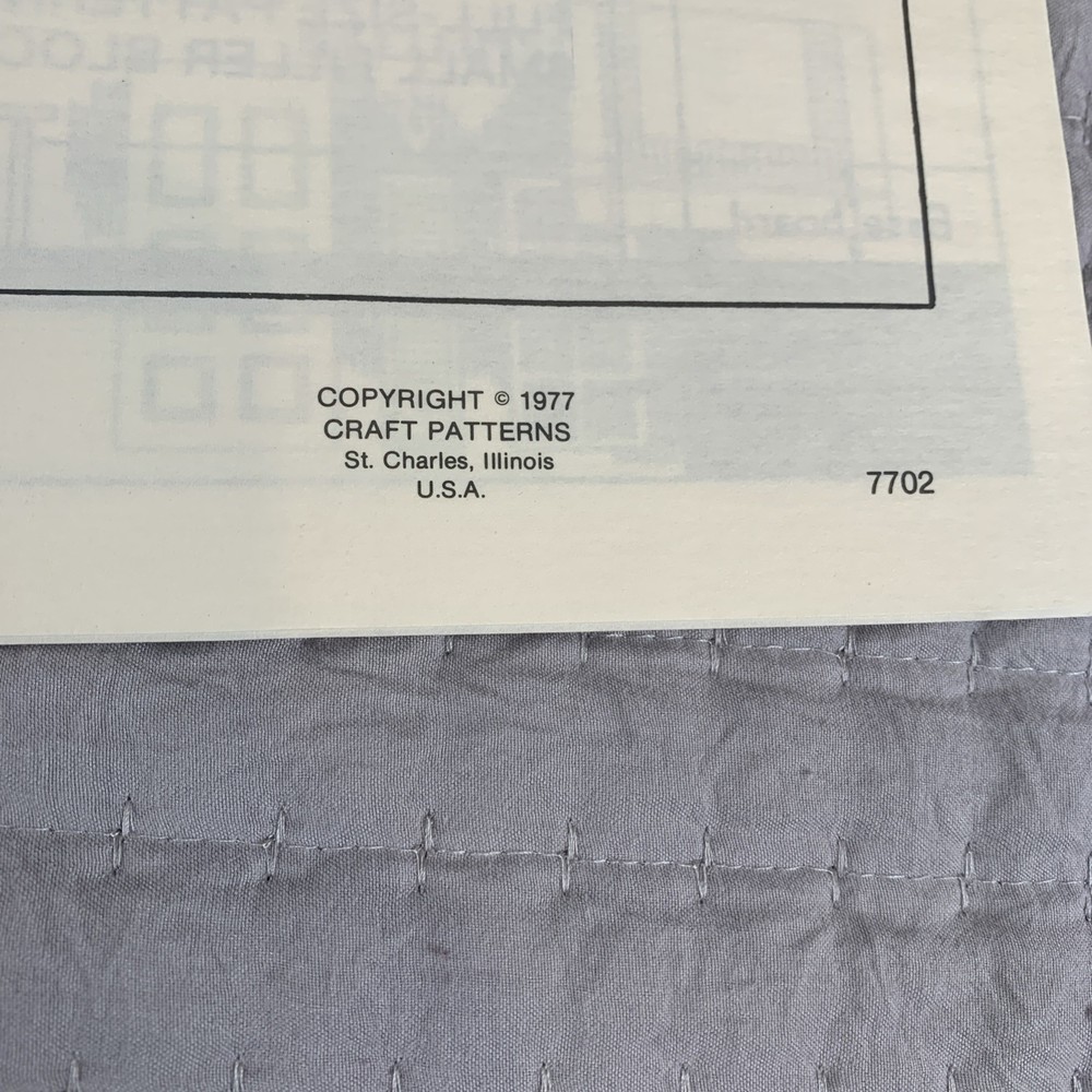 Vtg Cap Cod Doll House Pattern By Craft Patterns By A. Neely Hall 1977