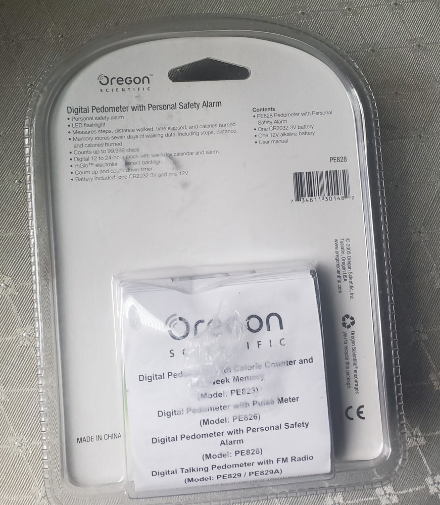 Oregon Scientific PE828 Pedometer with Panic Alarm