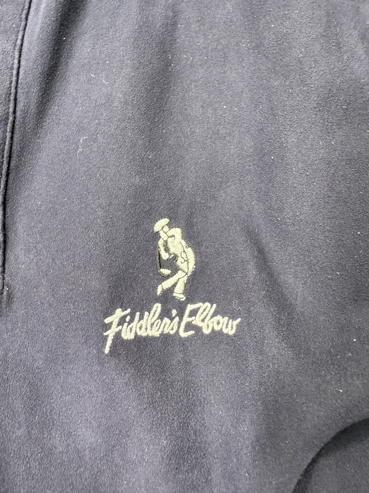 Zero Restriction Men’s Medium Navy Golf Outerwear 1/4 Snap Windbreaker Pockets