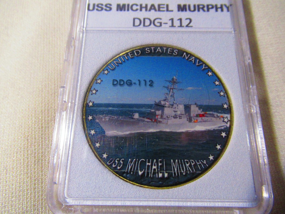 US NAVY - USS MICHAEL MURPHY (DDG-112) Challenge Coin