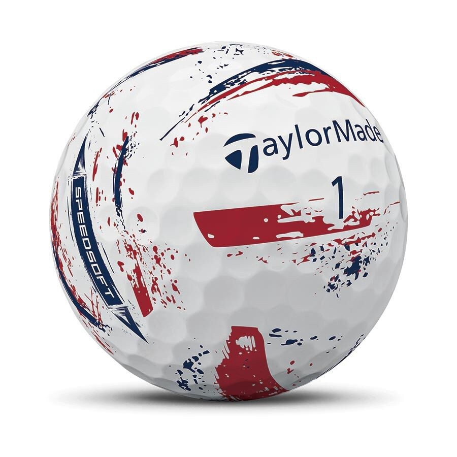 TAYLORMADE SPEEDSOFT INK USA GOLF BALL DOZEN