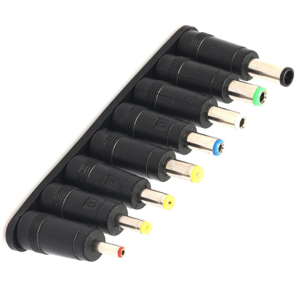 1 Set DC 5.5 x 2.1 mm Power Jack to Multi Type Power Plug Connector Adapter