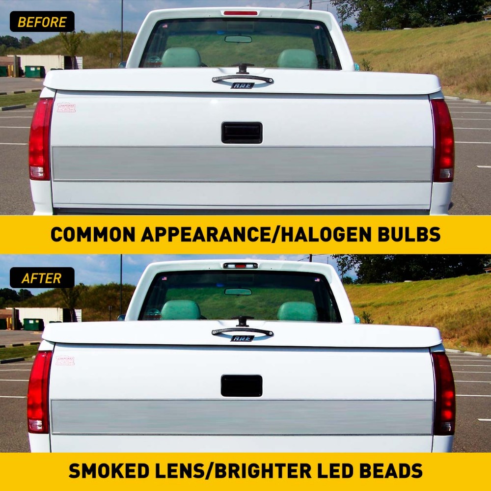 99-07 for Sequential Silverado/Sierra LED Tail 3rd Brake Lamp Smoked Light+Cargo