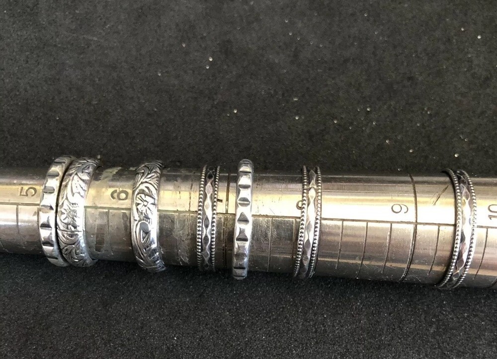 Sterling Silver Bands Avin Joe ring Each 0102