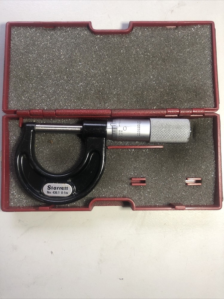 Starrett NO436 Outside Micrometer With Case