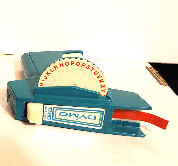Vintage RETRO DYMO 1720 Blue Label Maker
