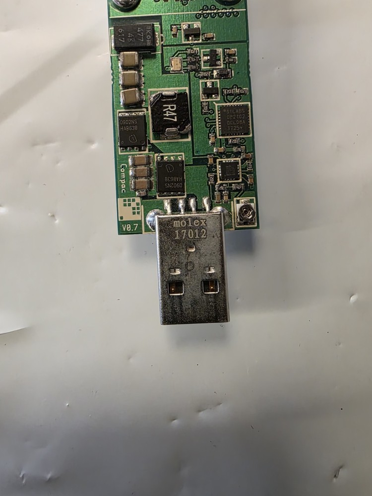 USB Miner Board w/ Heatsink – 2PAC Marked PCB – Untested