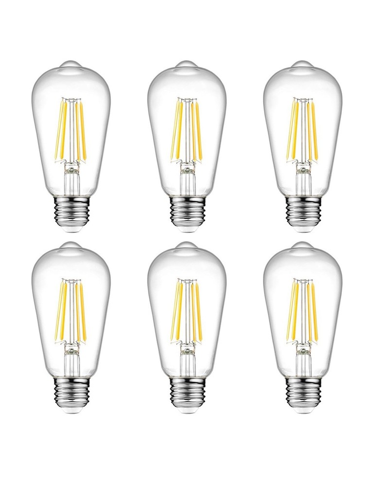 （8TX）Vintage LED Edison Bulbs 6W, Equivalent 60W Incandescent, Non-Dimmable……