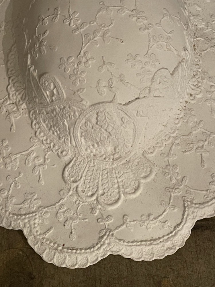 Vintage Plaster Wall Hanging Bonnet Hat – Victorian Style EASTER SPRING