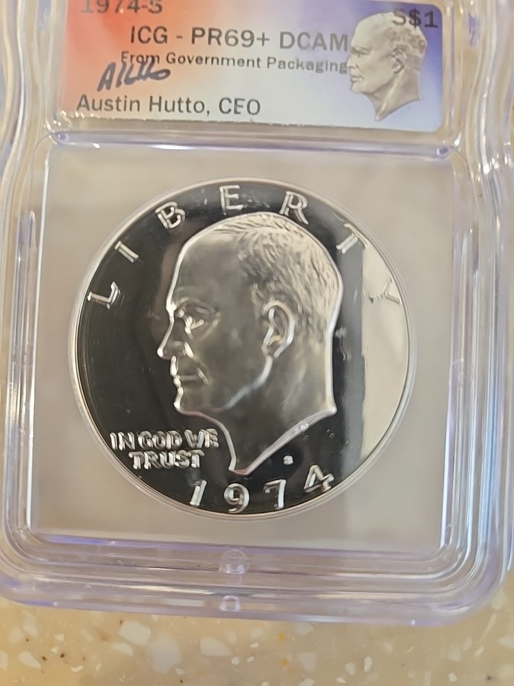 1974-S $1 Silver DCAM (Proof) Ike Dollar