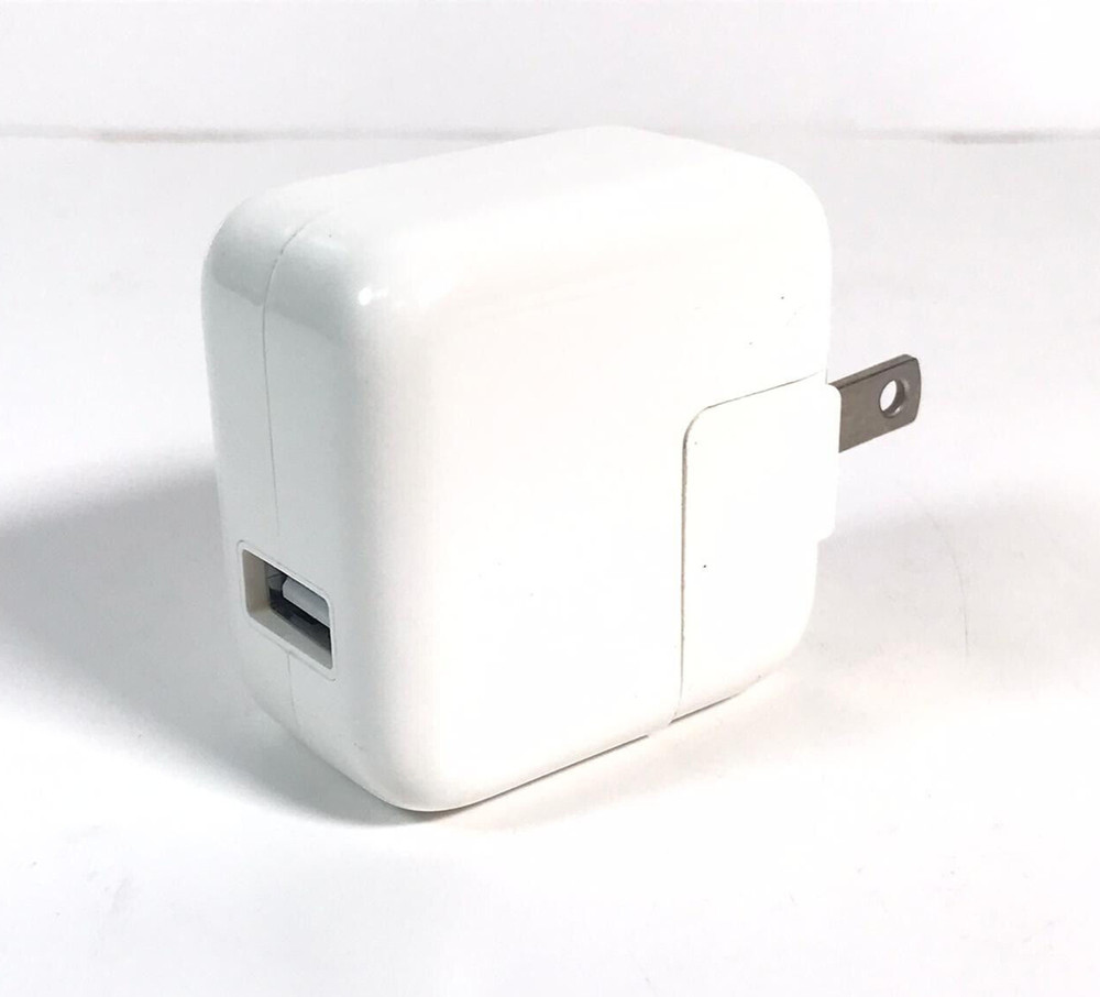 iPhone iPad 1 2 3 Charger 10-Watt Adapter | White
