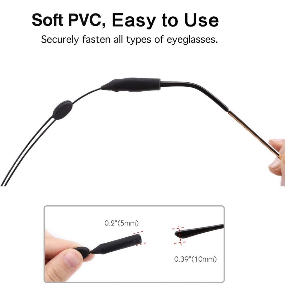 Adjustable Glasses Straps - 4 Pack Universal Strap Chain, Eyeglass Retainer