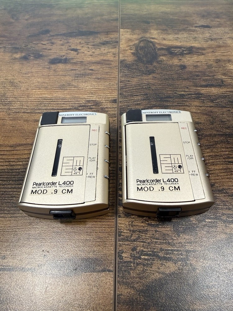 Olympus Pearlcorder L400 Microcassette Recorder -Tested/Working