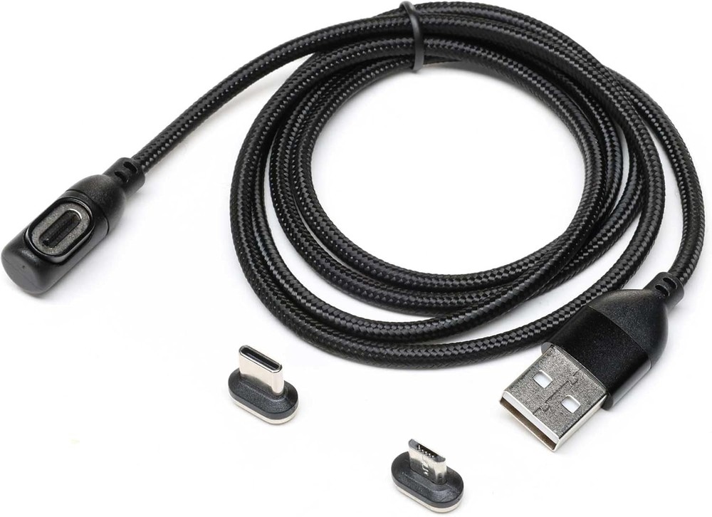 Spektrum Magnet Micro USB Charge Data Cable & Adapter: iX12, iX20, Black