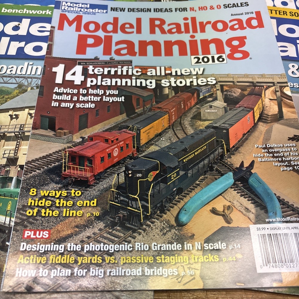 Model Railroader Magazine Lot Year 2016