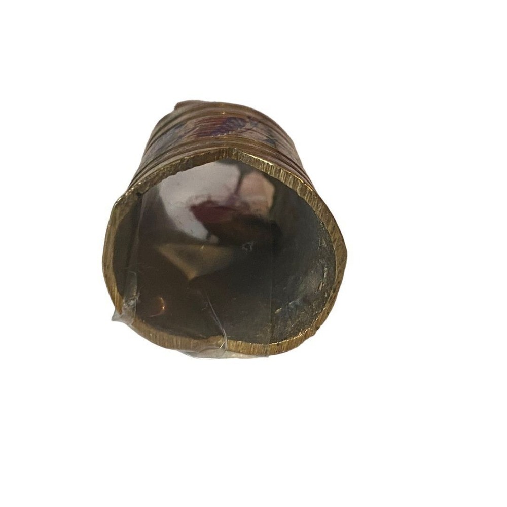 Small Engraved Brass Etched Bell 2" tall 15/16" diameter