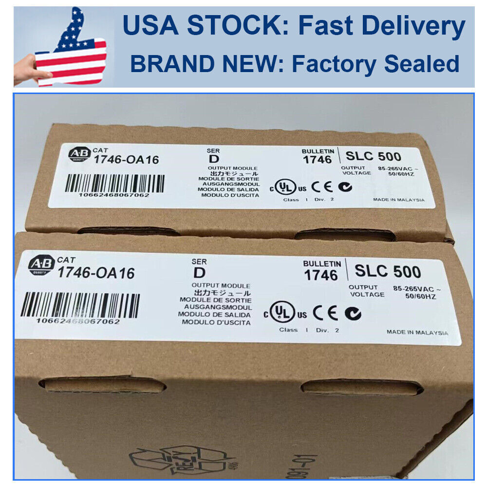 New Sealed 1746-OA16 AB 1746OA16SLC 500 Output Module Free Shipping