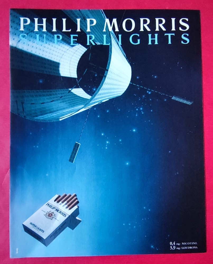 Press Ad: Cigarettes PHILIP MORRIS Super lights 1988