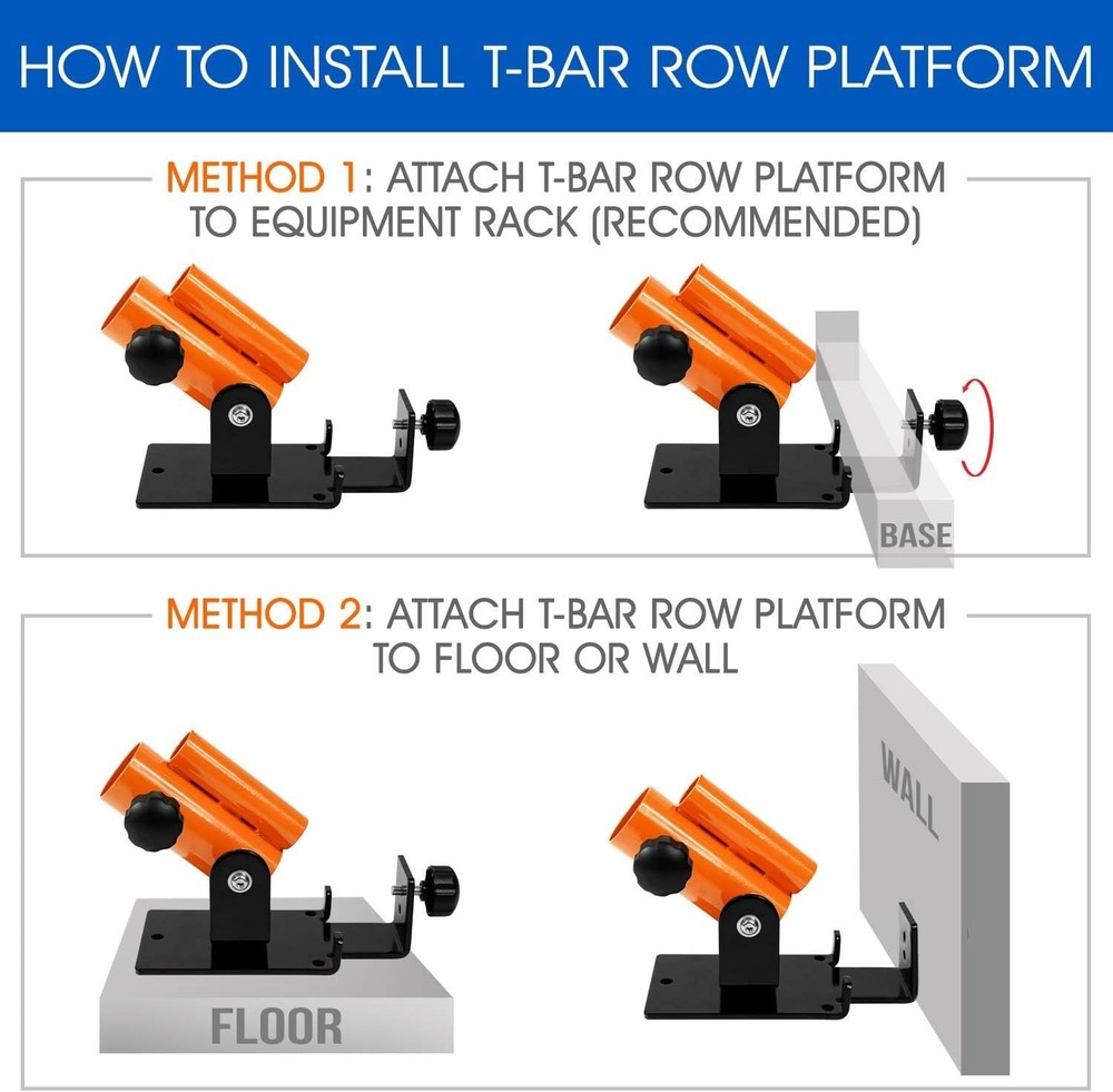 Exercise Machine Adjustable T Bar Row Attachment, D Row Handle/Landmine Handl...