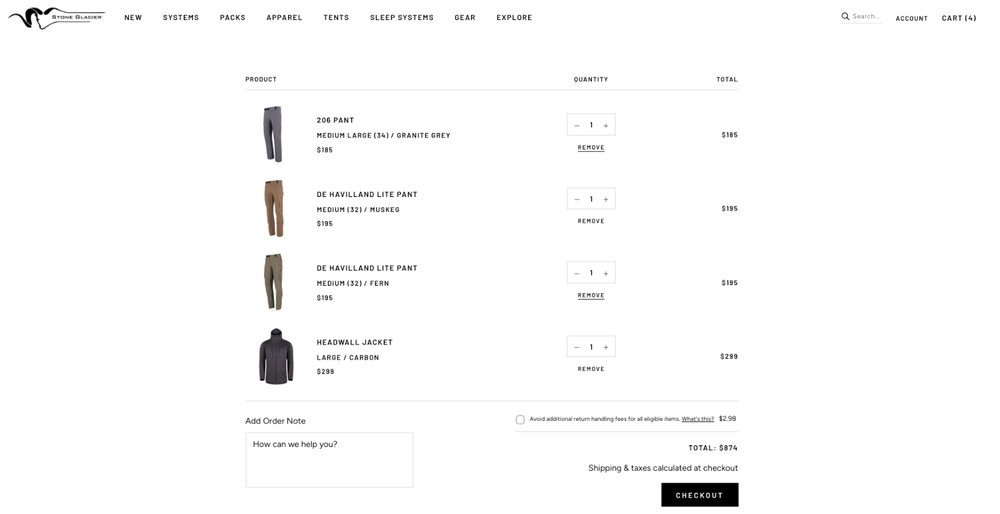 Stone Glacier Hunting Clothes Bundle
