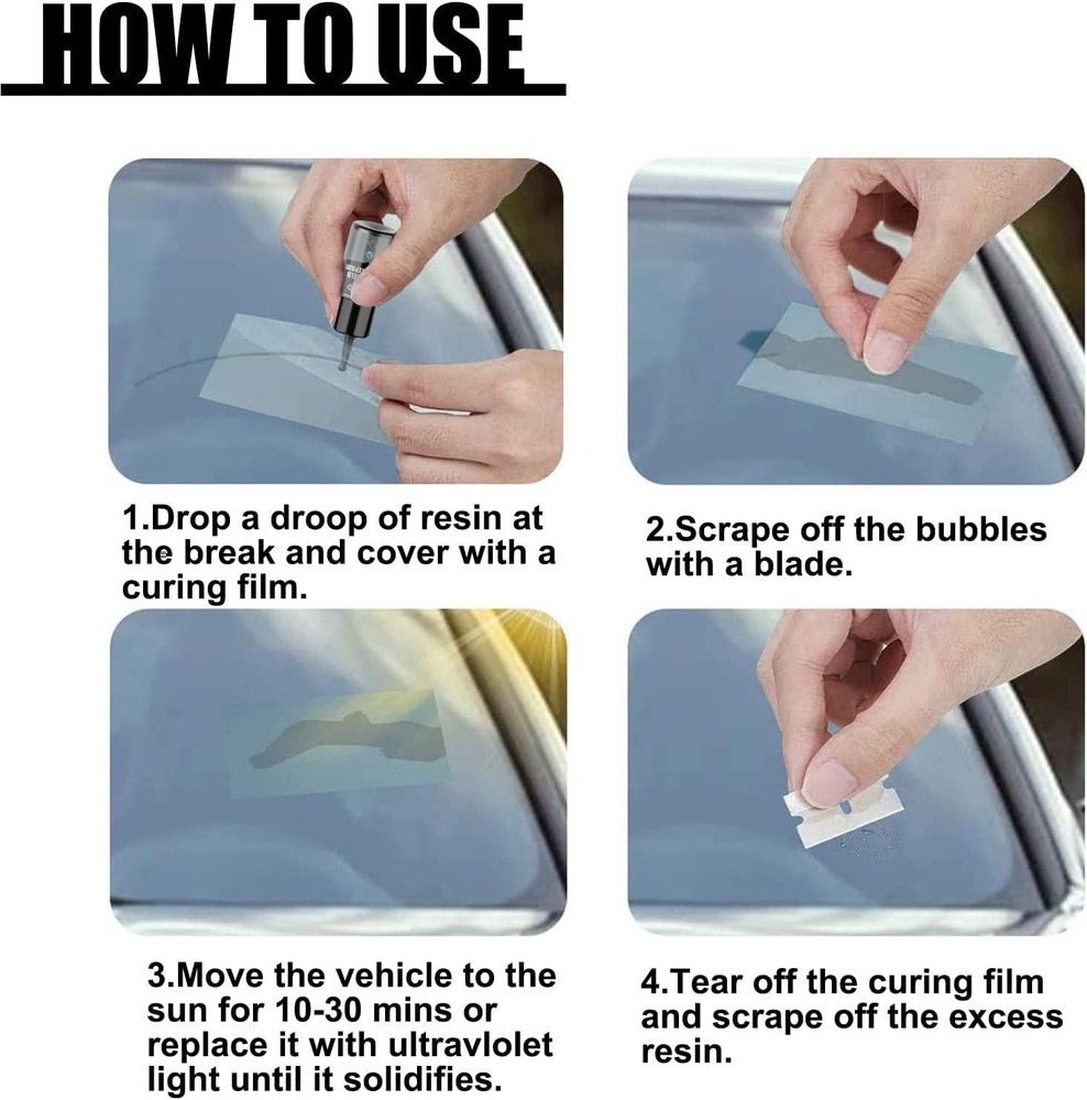 Sinlge Box CrackFix Windshield Repair Kit – Fix Chips & Cracks Fast