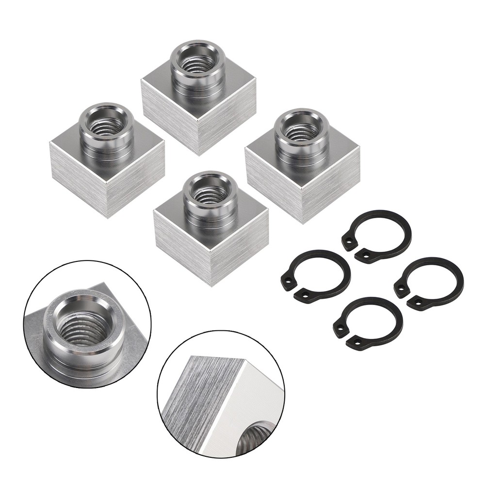 4X Set Snowmobile Trailer Insert Nut & Snap Ring 04414 03400 Fits Triton Xt & Lt