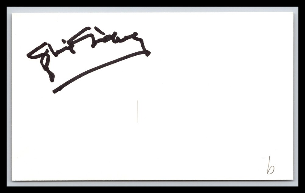 Sylvia Sidney - Actress  - 3x5 Card - Signed | Autograph (b)