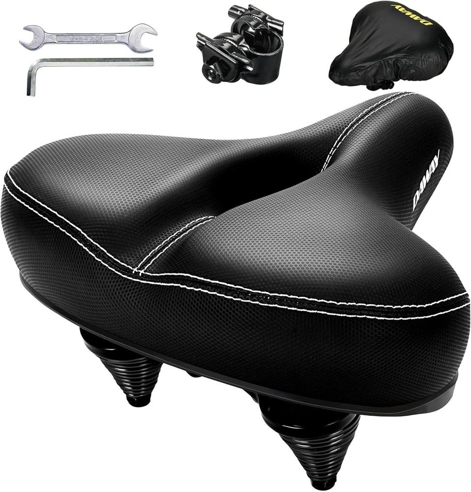 Memory Foam Bicycle Saddle Compatible with Peloton & More – Easy Installation